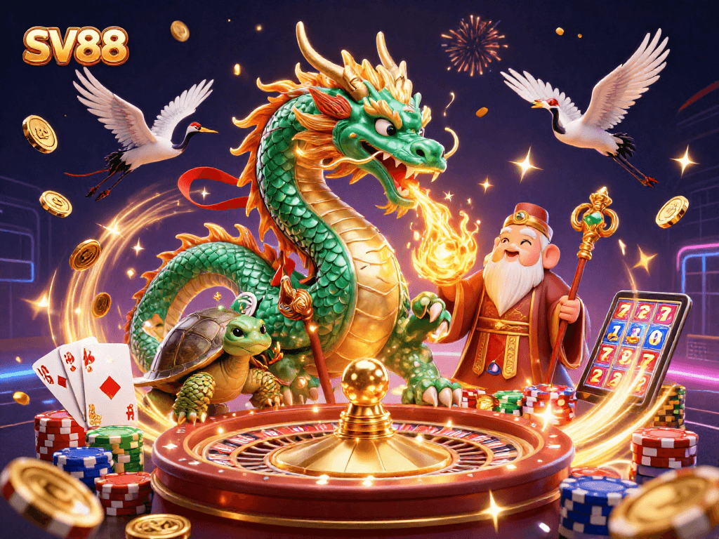 SV88 offers exhilarating gambling adventures with emerald dragons and lucky symbols