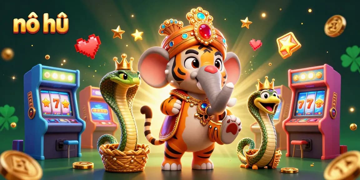 Nổ hũ slots bring vibrant excitement with a maharaja tiger and glittering visuals in 2026.