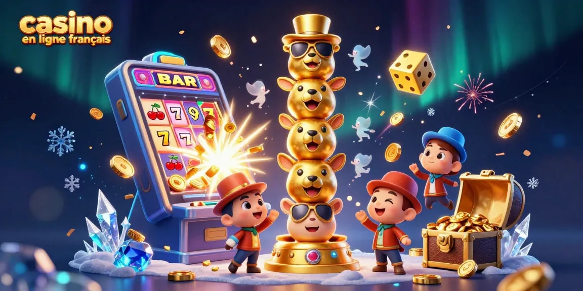 Déclencher des gains au casino en ligne français avec un totem amusant et une machine à sous débordante de richesses