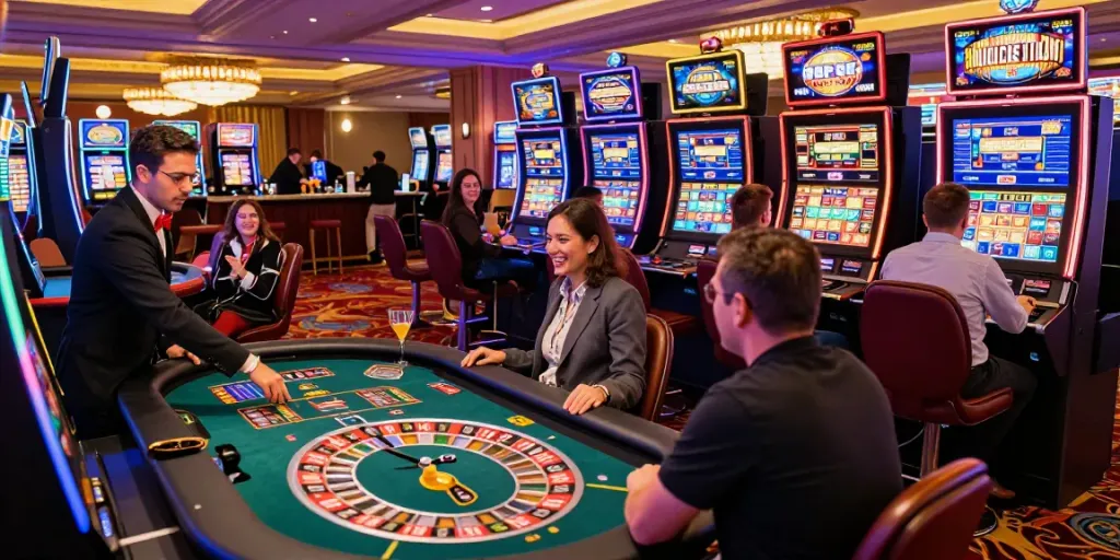 Expérience de jeu captivante chez Dragonia Casino France avec des joueurs profitant des machines à sous et des jeux de table sur https://studiobarw.com/.