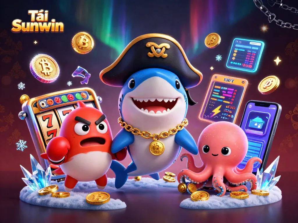 Experience thrilling gameplay with Tải Sunwin featuring 3D characters and vibrant casino elements.