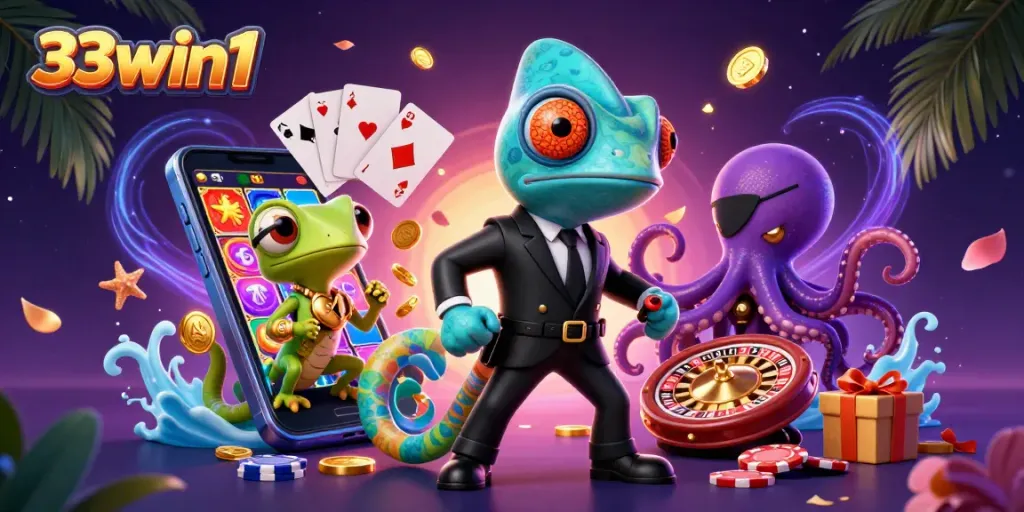 Engage in exciting gameplay at 33win1 with vibrant slot games featuring colorful reels.