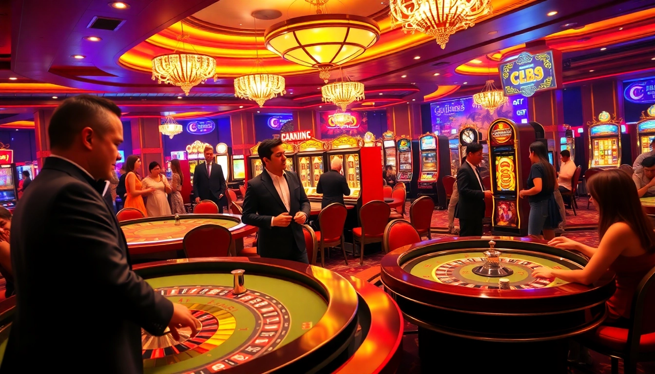 Engaging players at a casino with vibrant games and excitement at https://tk88t.org/.