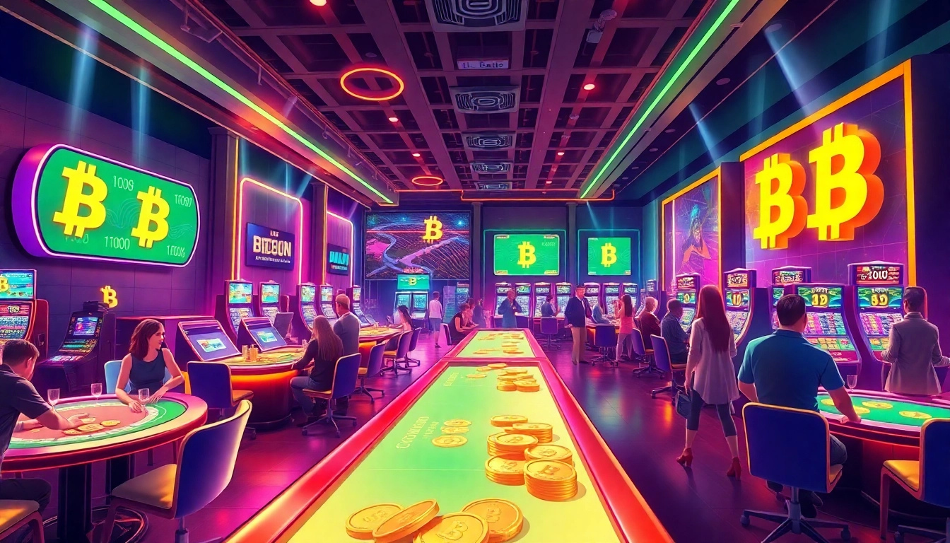 Profitez des expériences palpitantes des Bitcoin casinos avec des jeux immersifs et une ambiance dynamique.
