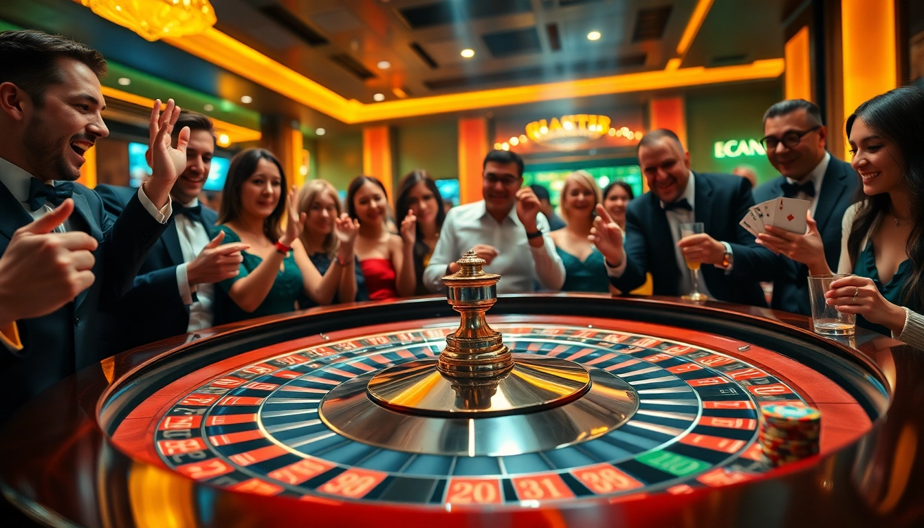 Jouer au meilleur site casino en ligne belgique avec des joueurs sur une table de roulette.
