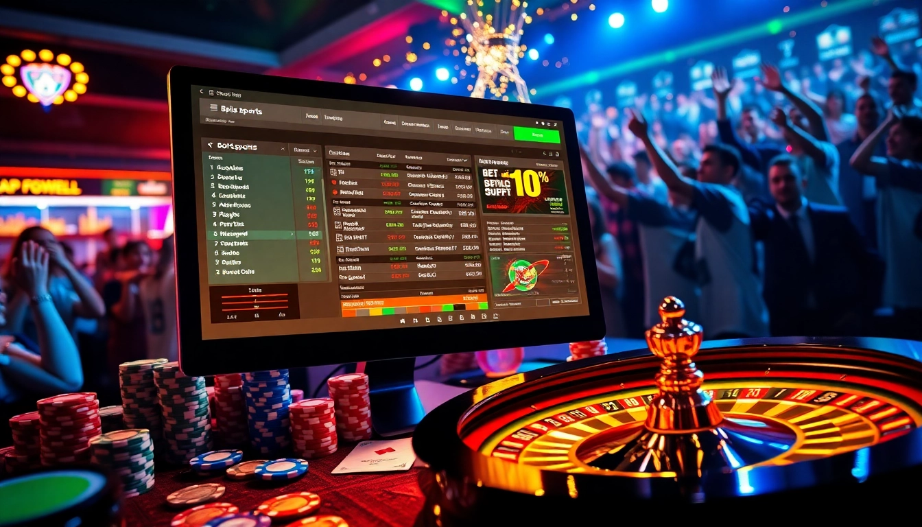 A captivating interface of a nouveau site paris sportif showcasing exciting betting options for football and basketball fans.