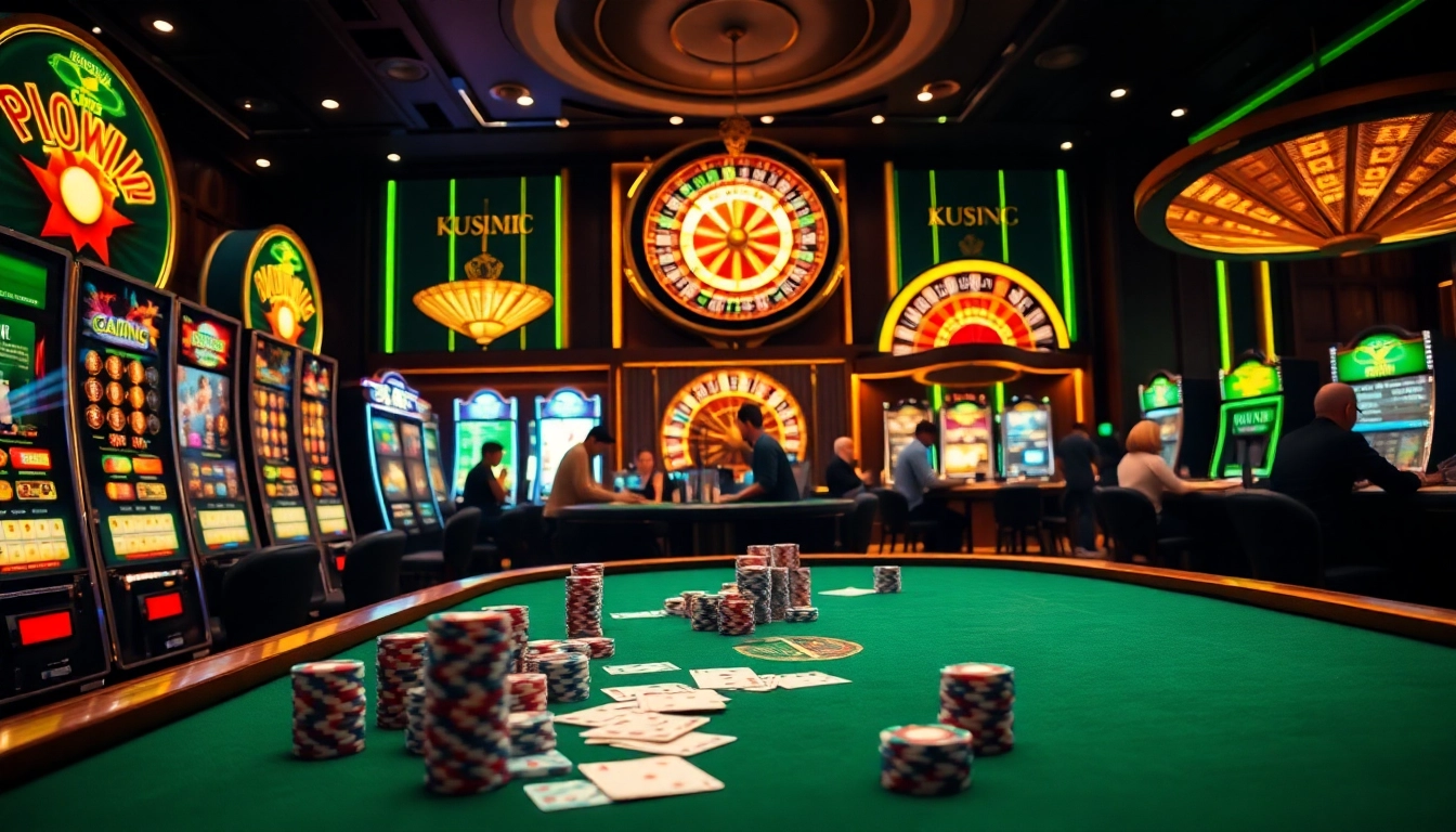 Experience high-stakes play at kuwin2.co in a vibrant casino atmosphere.