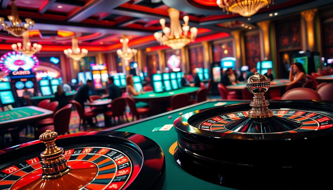 Profitez de l'expérience du casino en ligne dans une ambiance animée et colorée.