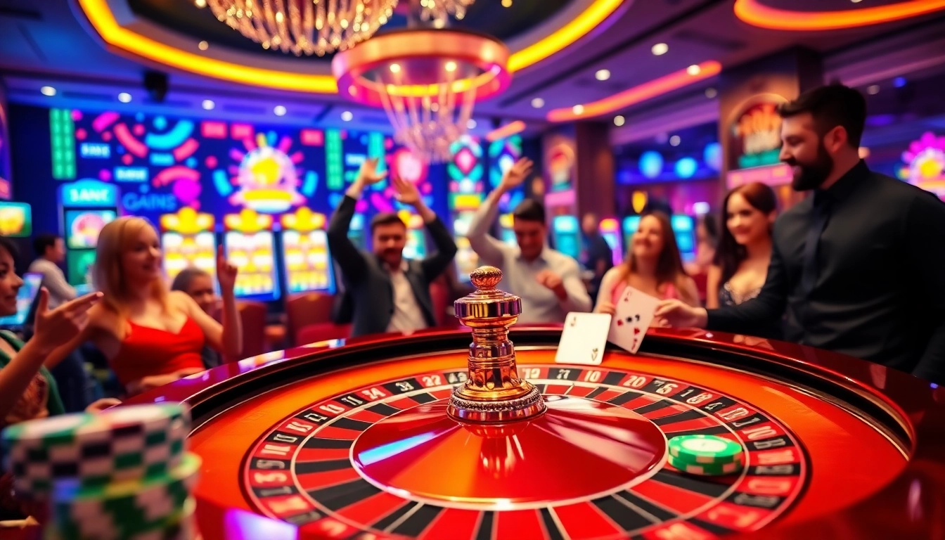 Découvrez la passion du casino en ligne à travers une table de roulette animée. related image