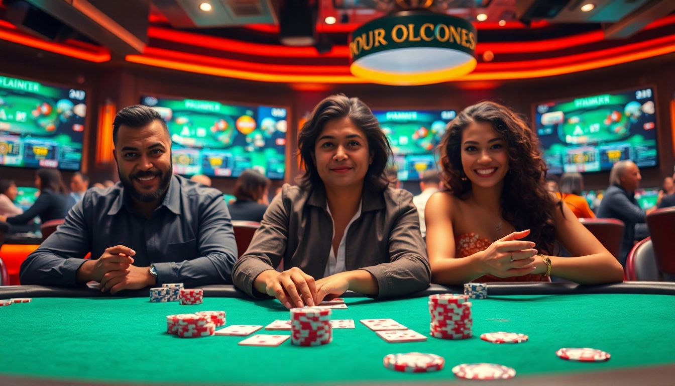 Jouer au poker en ligne sur une plateforme virtuelle excitante avec des joueurs diversifiés. related image