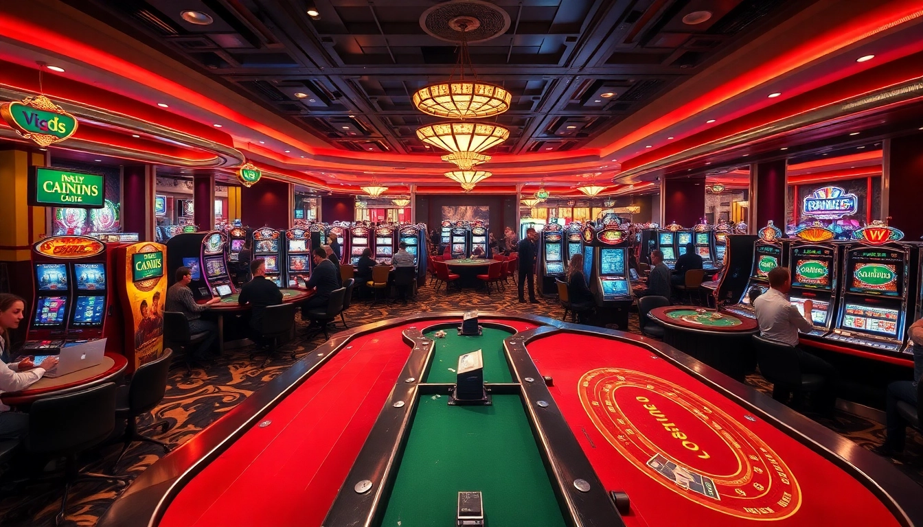 Profitez de jeux captivants au casino en ligne avec des machines à sous éclatantes et des joueurs actifs.