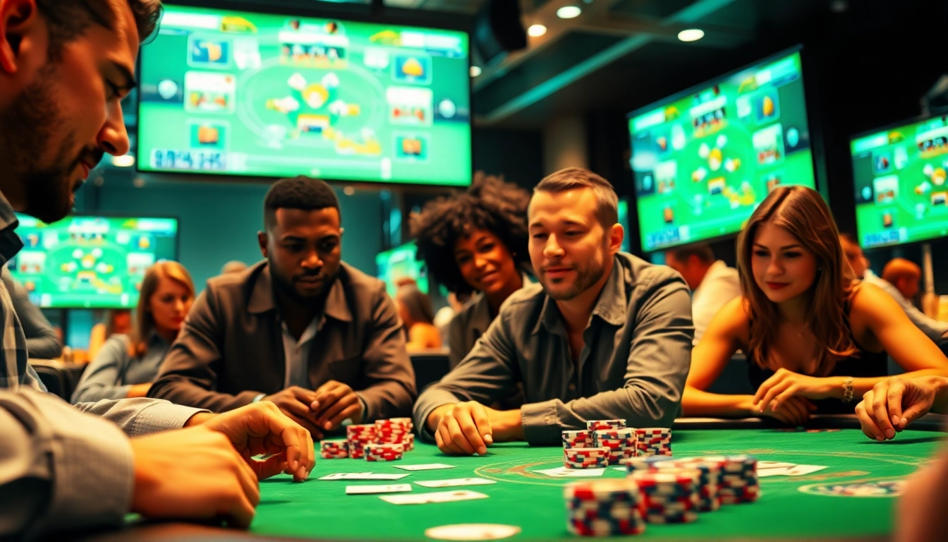 Jouer au poker en ligne sur une plateforme virtuelle excitante avec des joueurs diversifiés.