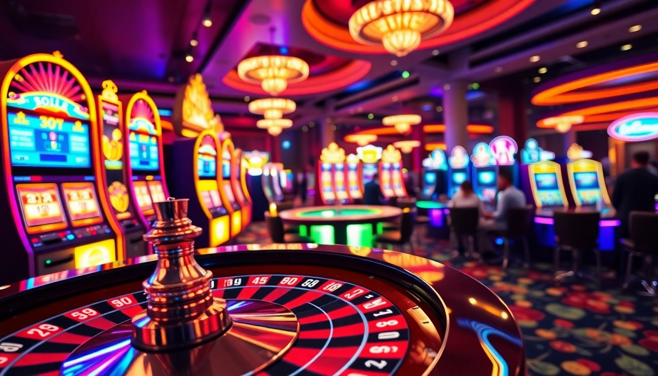 Faites l'expérience d'un casino en ligne dynamique avec des jeux de table et des machines à sous attrayantes.