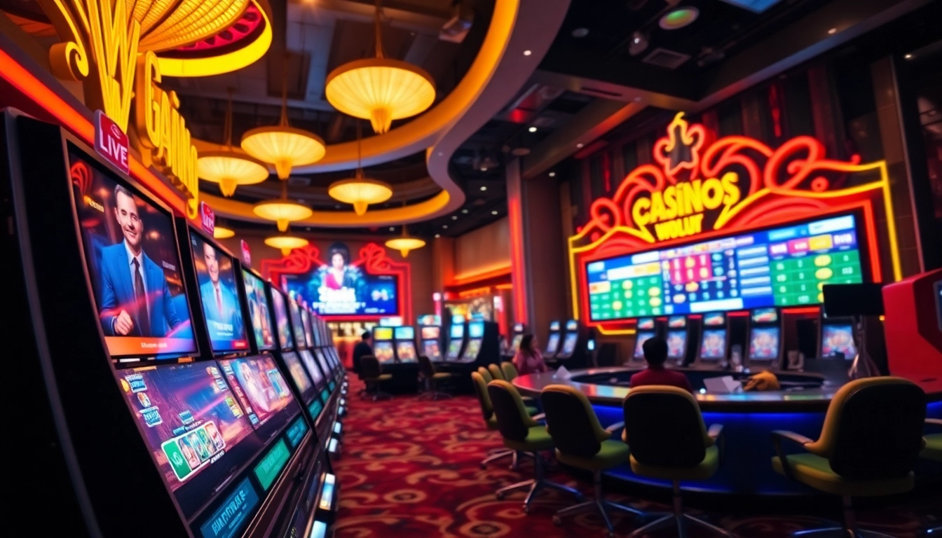 Découvrez le monde fascinant du casino en ligne avec des jeux de lumière et d'interaction.
