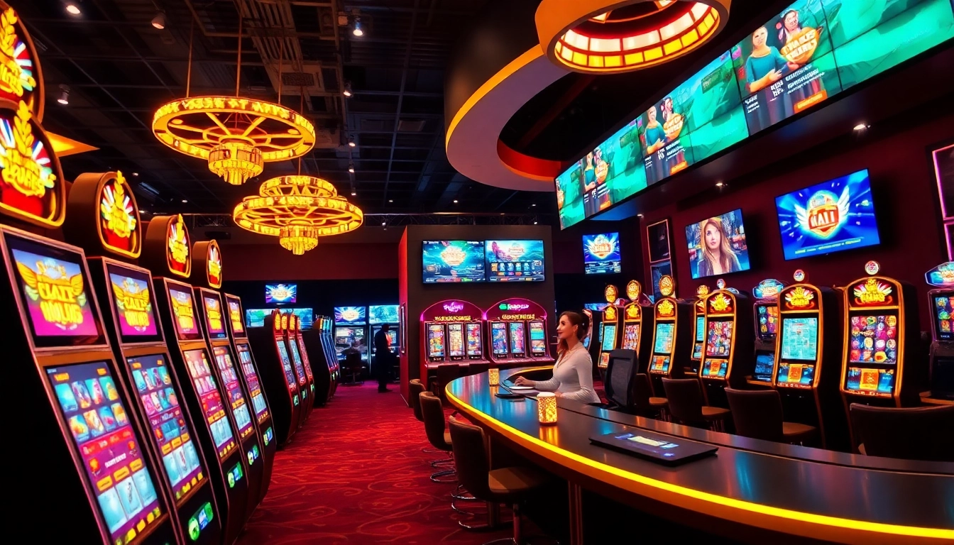 Découvrez le monde fascinant du casino en ligne avec des jeux de lumière et d'interaction. related image