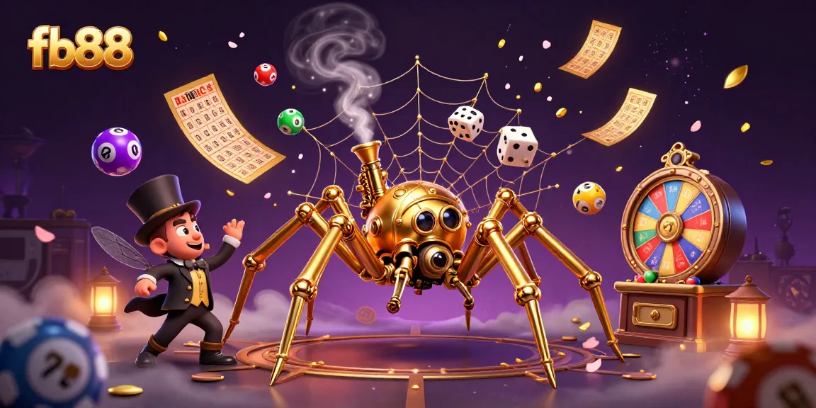 Experience thrilling luck with fb88's vibrant gaming universe filled with lottery balls and winning elements.