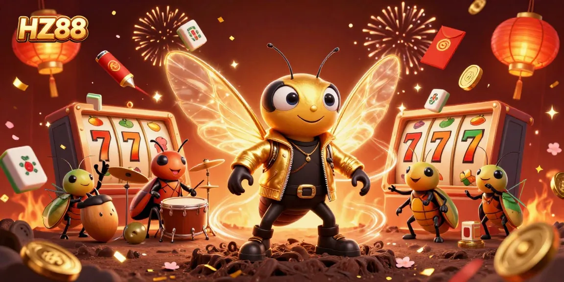 Experience the excitement of HZ88 casino with vibrant characters and dynamic gaming elements in action.