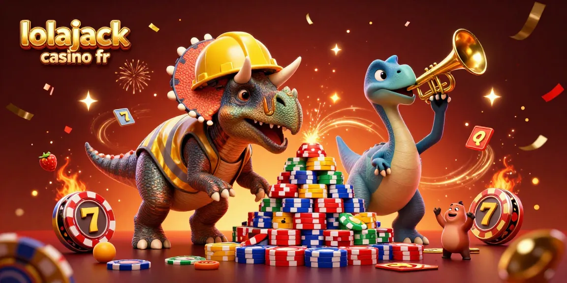Celebrate wins at lolajack casino fr with joyful characters amidst poker themes and dynamic casino elements.