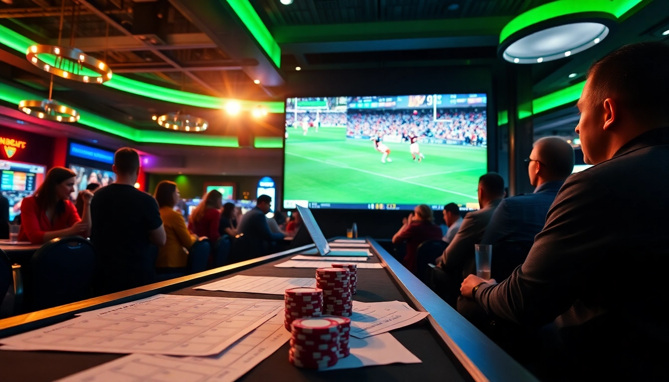 Misez sur le rugby avec parieurs passionnés dans un casino dynamique.