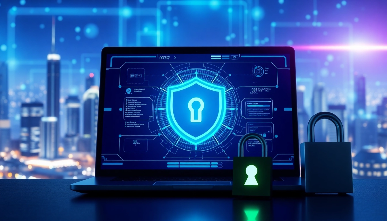 Application espion surveillant des activités sur un écran de sécurité numérique.