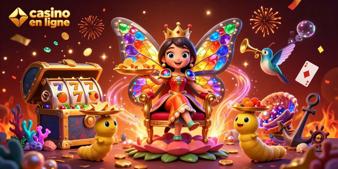 Jouez à casino en ligne avec des personnages animés et des éléments de machines à sous scintillants