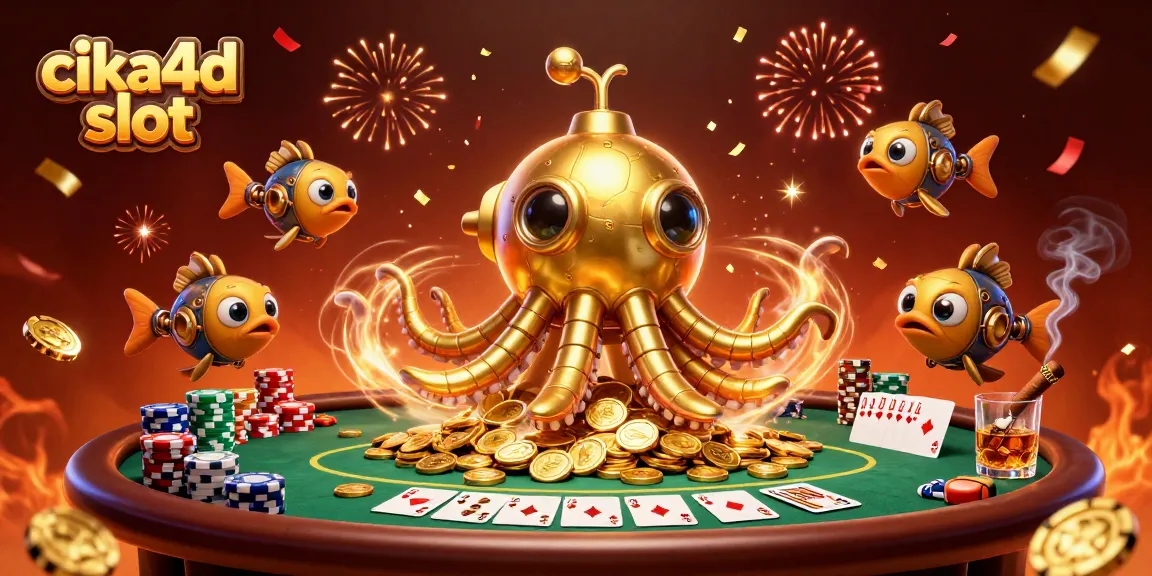 Join the excitement with cika4d slot, as gold coins fly from the kraken's treasure-filled waters.