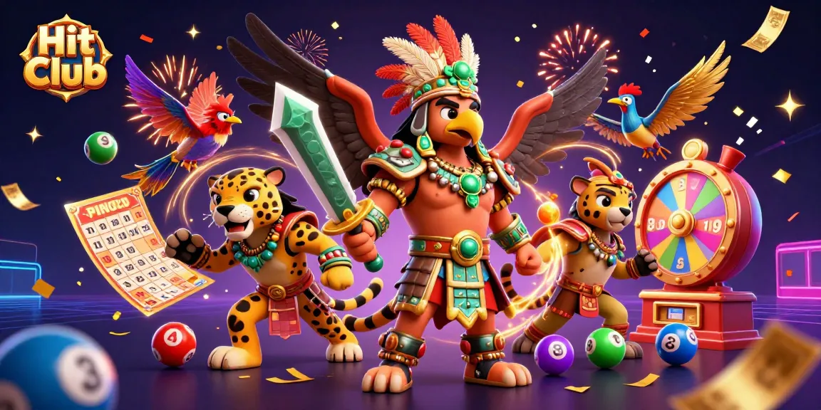Win big at Hit Club with vibrant lottery action and engaging prizes in this dynamic scene.