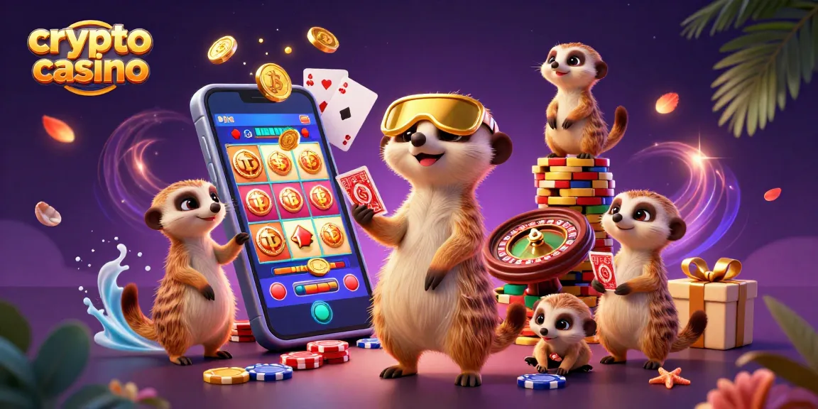 Une colonie de suricates animée gère un crypto casino, utilisant des smartphones et des jetons.