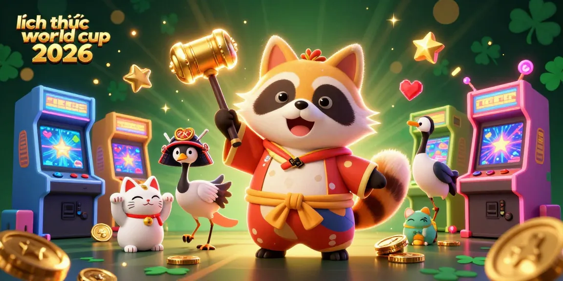 Engage in lịch thi đấu world cup 2026 festivities with this vibrant illustration featuring lucky characters.