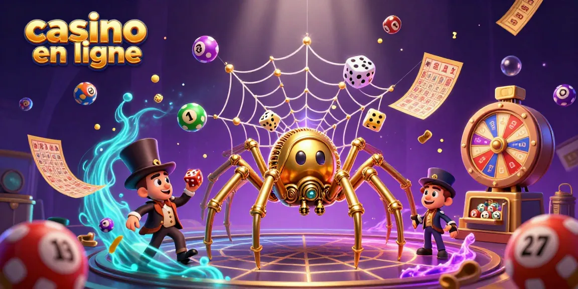 Montrez votre stratégie gagnante au casino en ligne avec une araignée steampunk et le gentleman piégé.