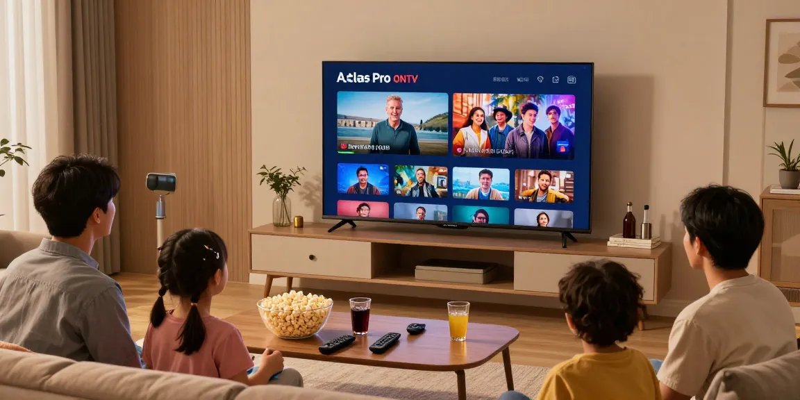 Profitez des émissions avec Atlas pro ontv dans votre salon moderne