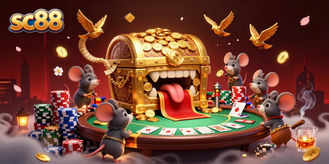 Engage with sc88's exciting poker scene featuring dynamic characters and colorful game elements.