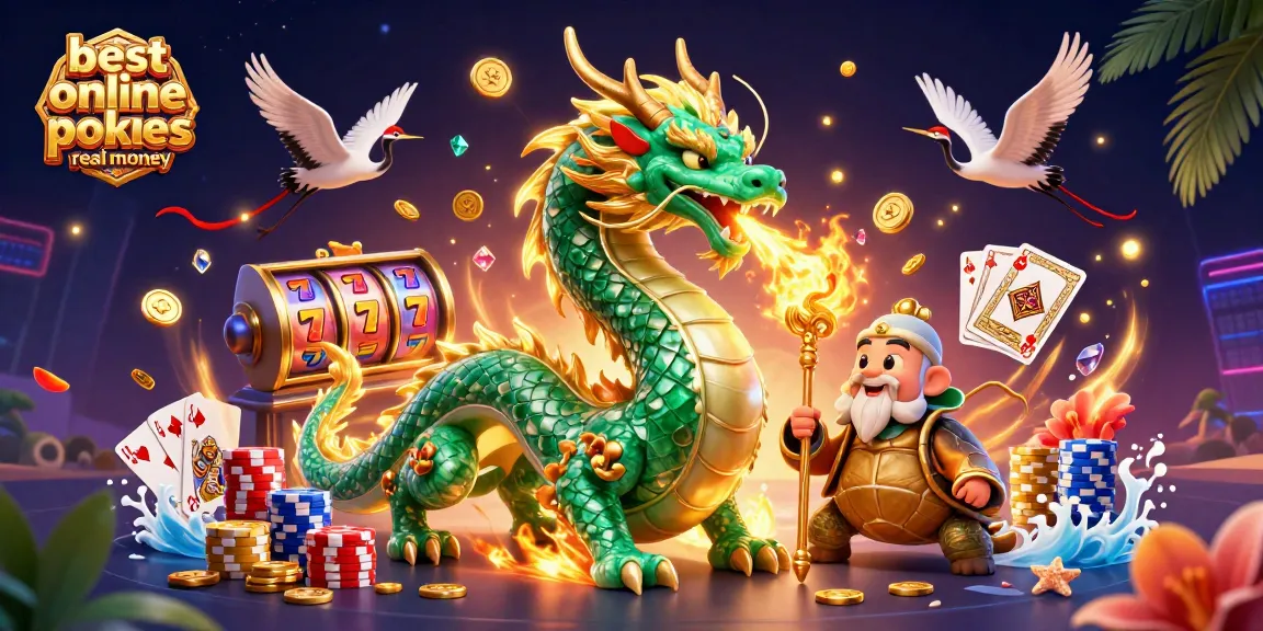 Spin to win with the best online pokies real money featuring gold coins, vibrant games, and lucky symbols.
