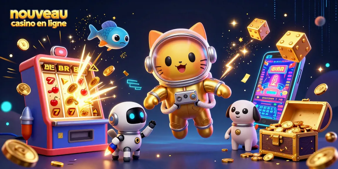 Profitez de l'expérience immersive du nouveau casino en ligne avec des symboles de jackpot et des jeux captivants.