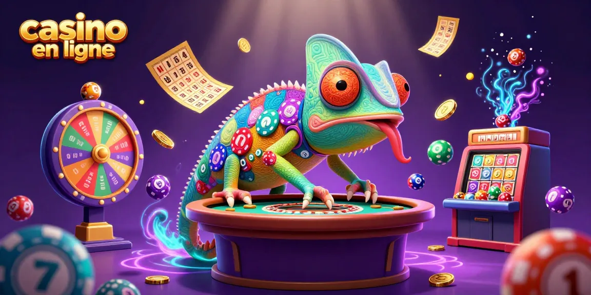 Plongez dans l'univers captivant des casinos en ligne avec cet animal fantastique et des éléments colorés.