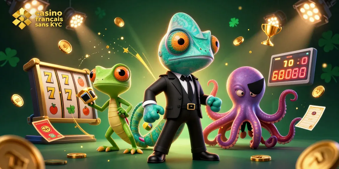 Découvrez les opportunités de jeu au casino français sans KYC avec des personnages animés.