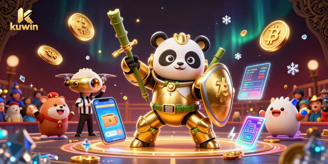 Engage in thrilling gaming with kuwin, where a golden panda battles in a dynamic casino arena.